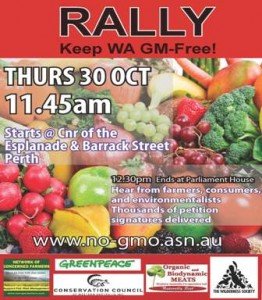 Keep WA GM Free Rally 30 October